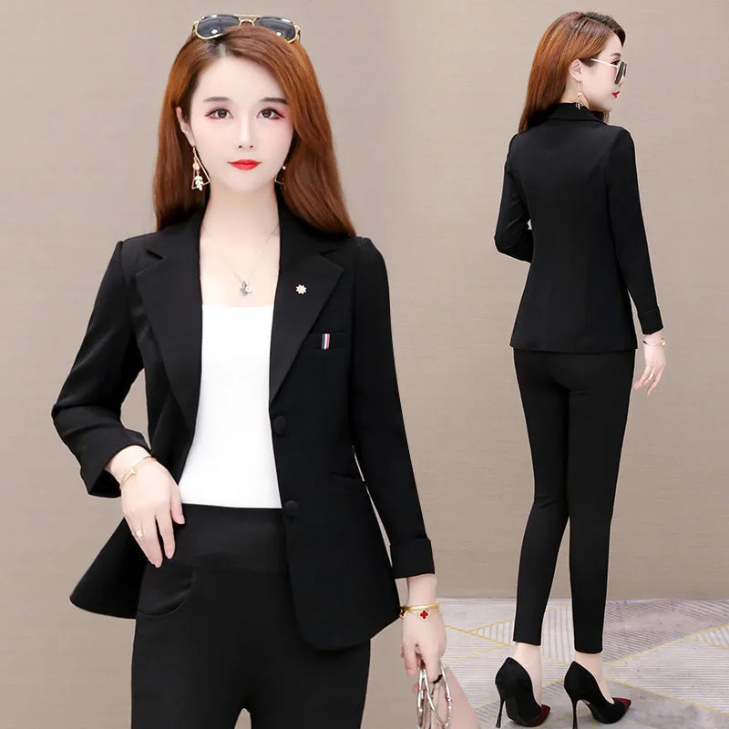 Blazer Female 2022Spring Autumn New Coat With Lining Fabric Slim Suit Jacket Women's All-Match Professional Outerwear Ladies Top
Blazer Female 2022Spring Autumn New Coat With Lining Fabric Slim Suit Jacket Women's All-Match Professional Outerwear Ladies Top