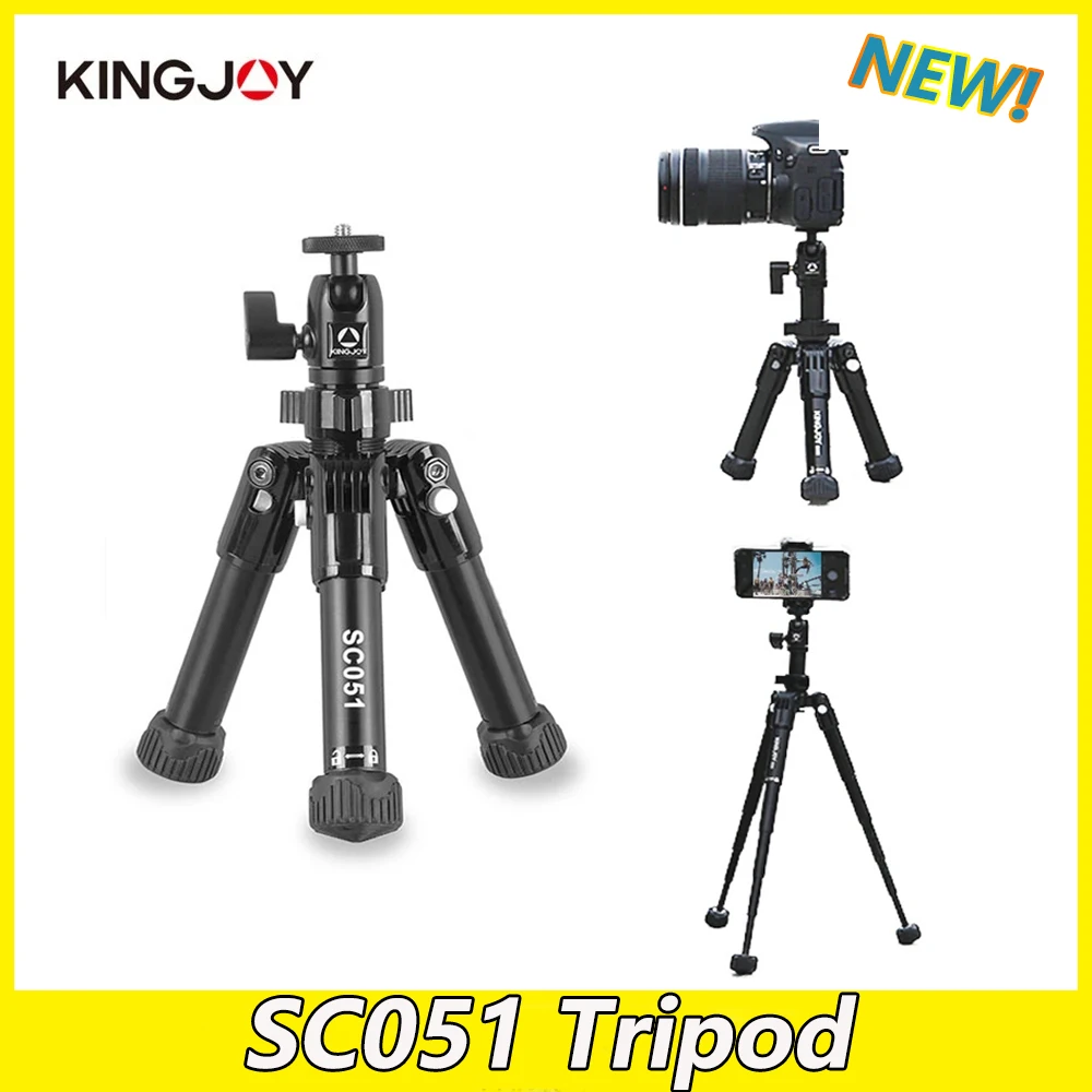 KINGJOY SC051 Mini Camera Table Tripod For Phone Gorillapod Mobile Tripe Para Movil with 360 Degree Ball Head Stand Selfie Stick
KINGJOY SC051 Mini Camera Table Tripod For Phone Gorillapod Mobile Tripe Para Movil with 360 Degree Ball Head Stand Selfie Stick
