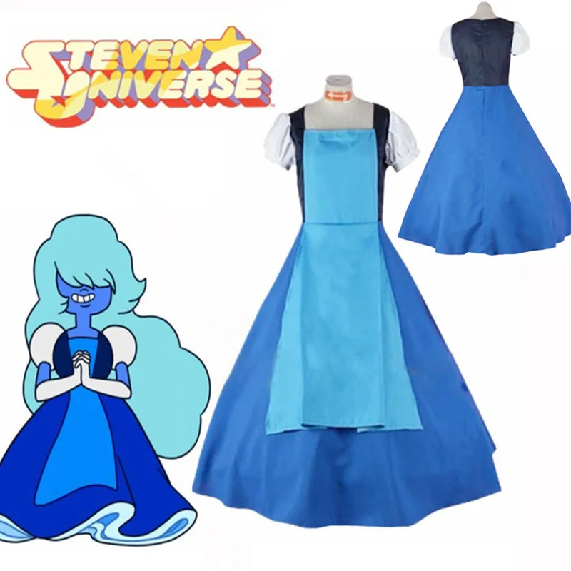 Steven Universe Sapphire Cosplay Dress Women Blue Dress Princess Fancy Dress Halloween Cosplay Costume any size Free Shipping
Steven Universe Sapphire Cosplay Dress Women Blue Dress Princess Fancy Dress Halloween Cosplay Costume any size Free Shipping