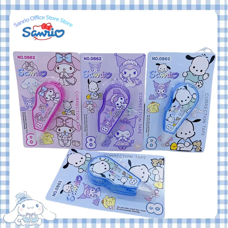 Портативная Корректирующая лента Sanrio, миниатюрная прозрачная портативная Милая Kuromi My Melody, канцелярские принадлежности для учеников
Портативная Корректирующая лента Sanrio, миниатюрная прозрачная портативная Милая Kuromi My Melody, канцелярские принадлежности для учеников