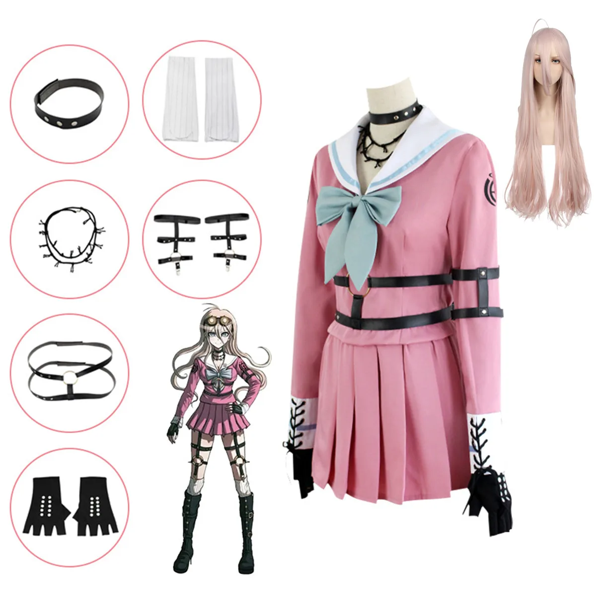 Anime Game Danganronpa V3: Killing Harmony Miu Iruma Cosplay Costumes Wig Halloween Party Clothes
Anime Game Danganronpa V3: Killing Harmony Miu Iruma Cosplay Costumes Wig Halloween Party Clothes