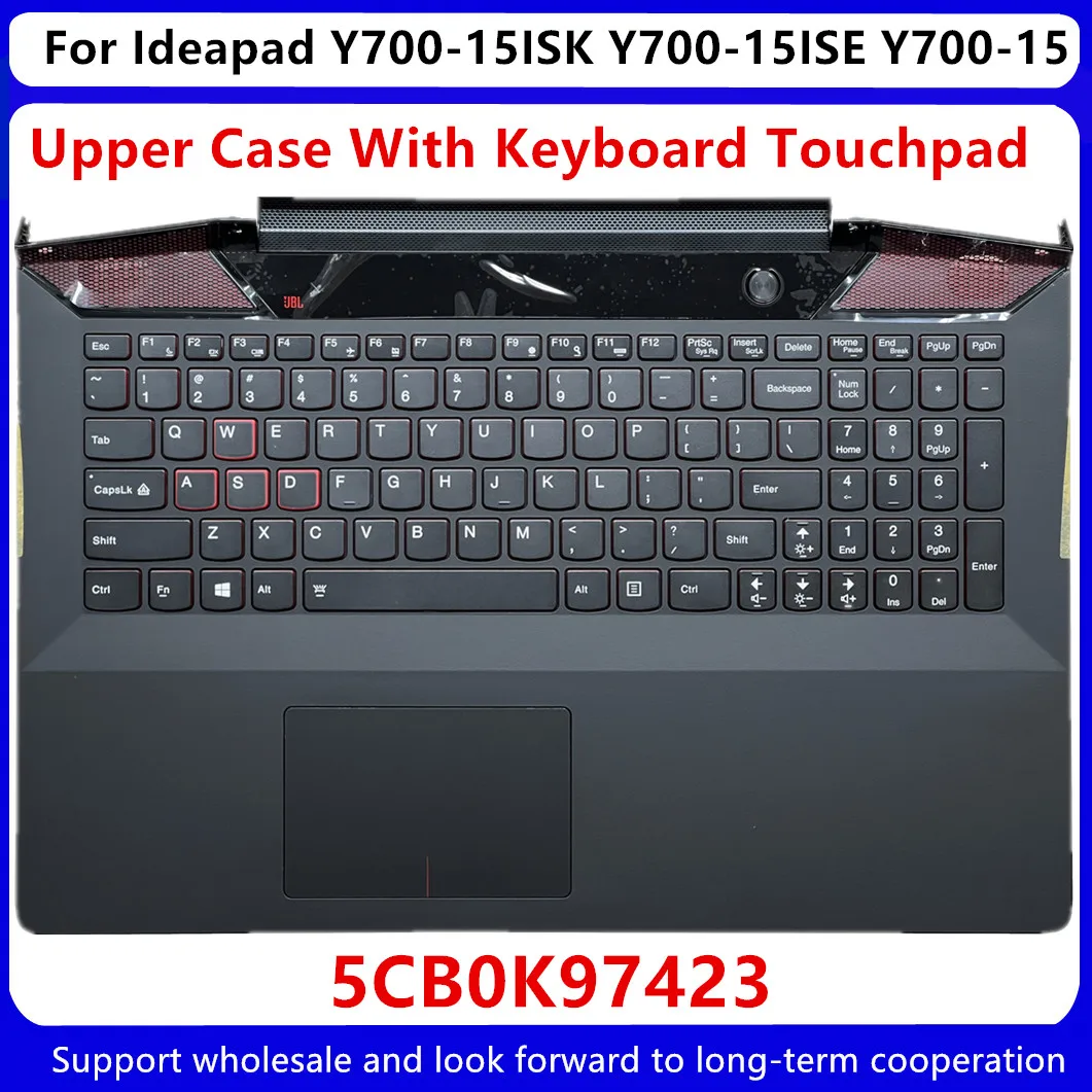 Новинка для Lenovo Y700-15 Y700-15ISK Y700-15ISE Y700-15ACZ, верхний корпус, Подсветка клавиатуры и сенсорная панель 5CB0K25511
Новинка для Lenovo Y700-15 Y700-15ISK Y700-15ISE Y700-15ACZ, верхний корпус, Подсветка клавиатуры и сенсорная панель 5CB0K25511