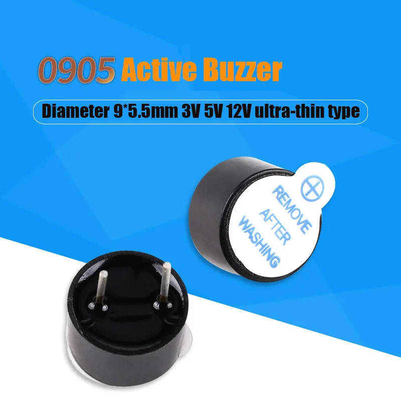 2 PCS 0905 Ultra Slimline Active Buzzer Diameter 9*5.5mm 3V 5V 12V Small Speaker Active Buzzer Plastic Tube
2 PCS 0905 Ultra Slimline Active Buzzer Diameter 9*5.5mm 3V 5V 12V Small Speaker Active Buzzer Plastic Tube