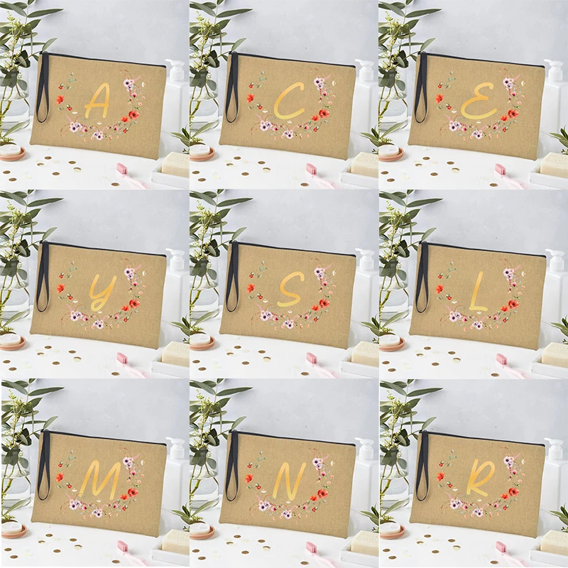 A-Z Flowers Pattern Zipper Linen Makeup Bag Bachelorette Party Gift Travel Lipstick Cosmetics Cases Wedding Souvenir Pencil Case
A-Z Flowers Pattern Zipper Linen Makeup Bag Bachelorette Party Gift Travel Lipstick Cosmetics Cases Wedding Souvenir Pencil Case