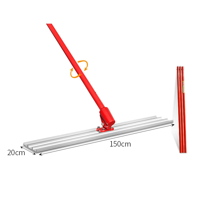 120CM/150CM Concrete Large Trowel Light-Receiving Lengthening Manual Push-Pull Screed Level Cement Road Leveling Machine
120CM/150CM Concrete Large Trowel Light-Receiving Lengthening Manual Push-Pull Screed Level Cement Road Leveling Machine