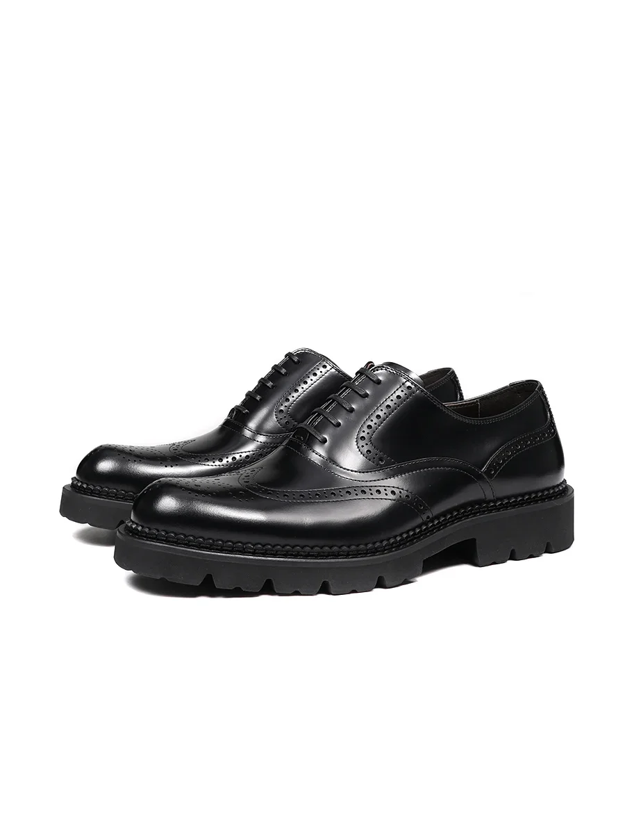 Men's Casual Leather Shoes British Cow Leather Thick Soled Commuting Formal Business Oxford Shoes
Men's Casual Leather Shoes British Cow Leather Thick Soled Commuting Formal Business Oxford Shoes