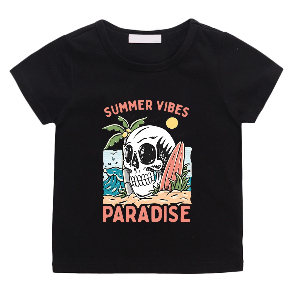 Футболка с коротким рукавом Paradise Summer Vibes, Повседневная футболка из 100% хлопка, детские футболки с милым мультяшным рисунком для мальчиков и девочек, мягкая футболка
Футболка с коротким рукавом Paradise Summer Vibes, Повседневная футболка из 100% хлопка, детские футболки с милым мультяшным рисунком для мальчиков и девочек, мягкая футболка