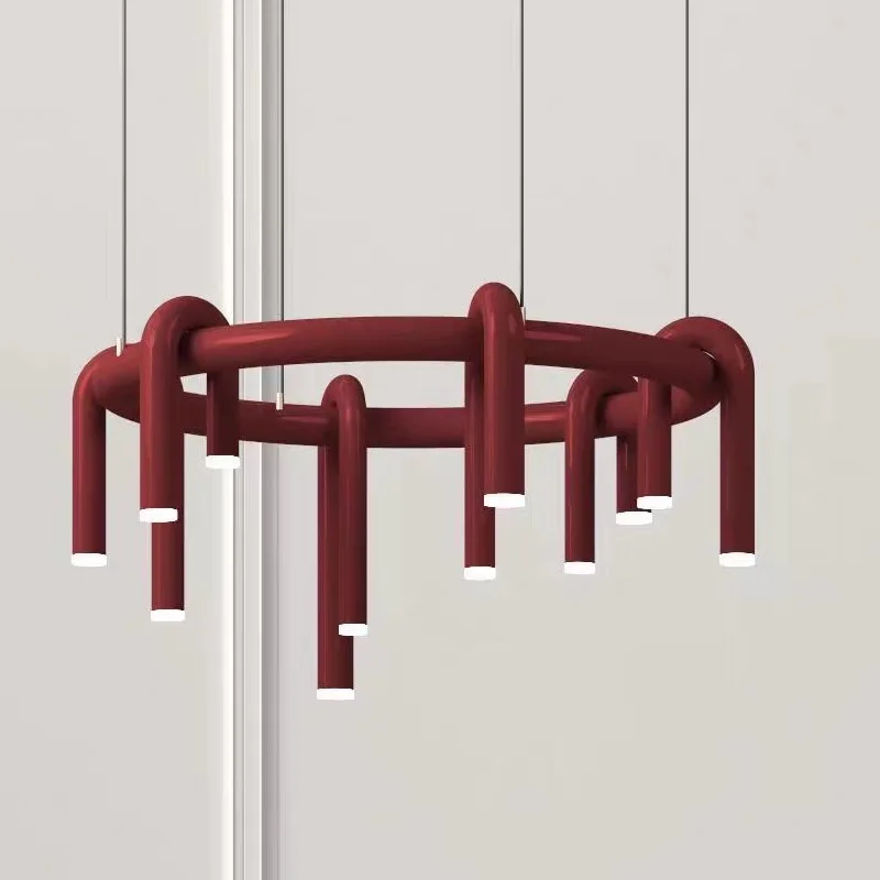 New U-shaped pendant lamp Modern Nordic living room pendant lamp Long dining room island lamp Minimalism red/black pendant lamp
New U-shaped pendant lamp Modern Nordic living room pendant lamp Long dining room island lamp Minimalism red/black pendant lamp