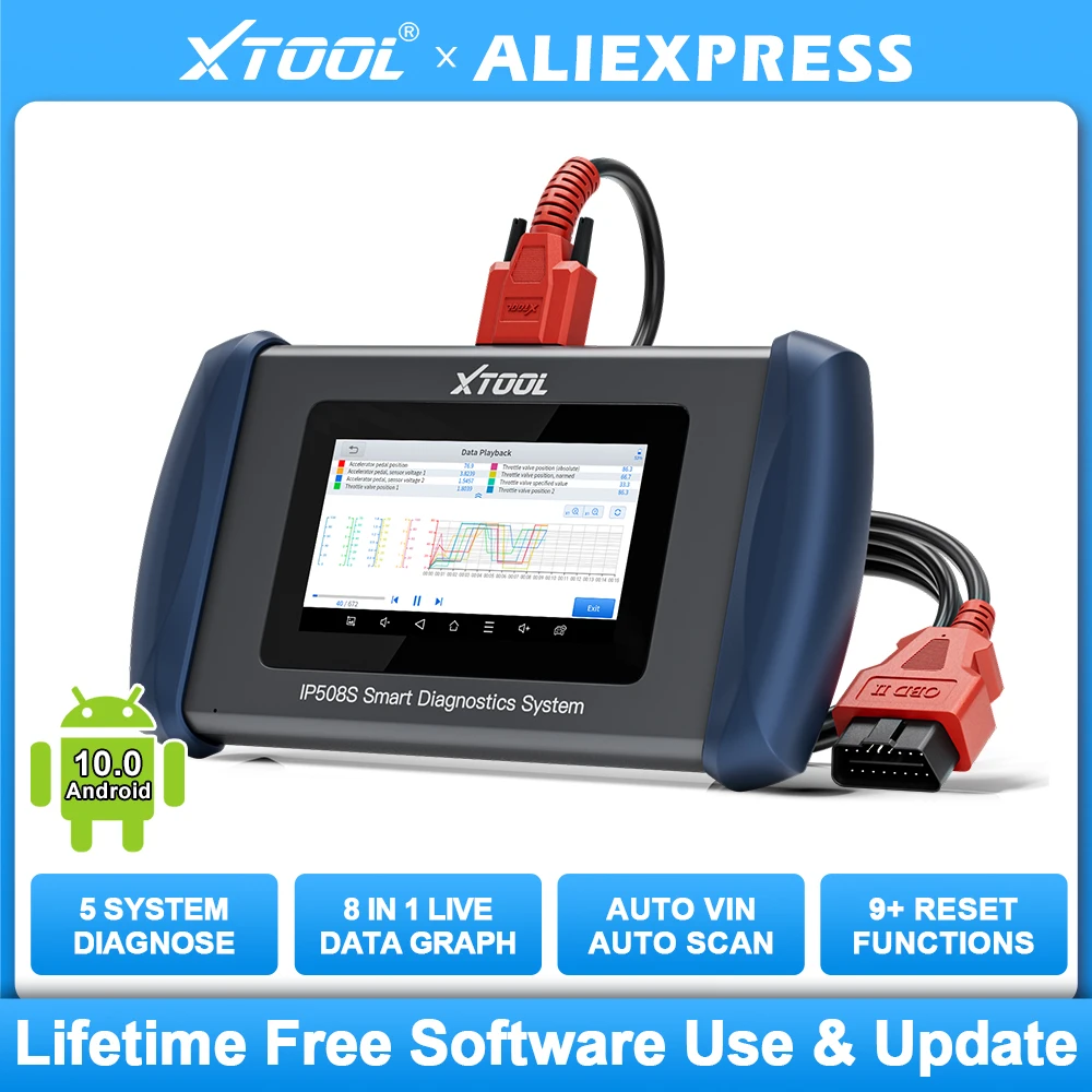 Считыватель кодов XTOOL InPlus IP508S, сканер для диагностики автомобиля с подушками безопасности из АБС-пластика, бесплатное обновление срока службы
Считыватель кодов XTOOL InPlus IP508S, сканер для диагностики автомобиля с подушками безопасности из АБС-пластика, бесплатное обновление срока службы