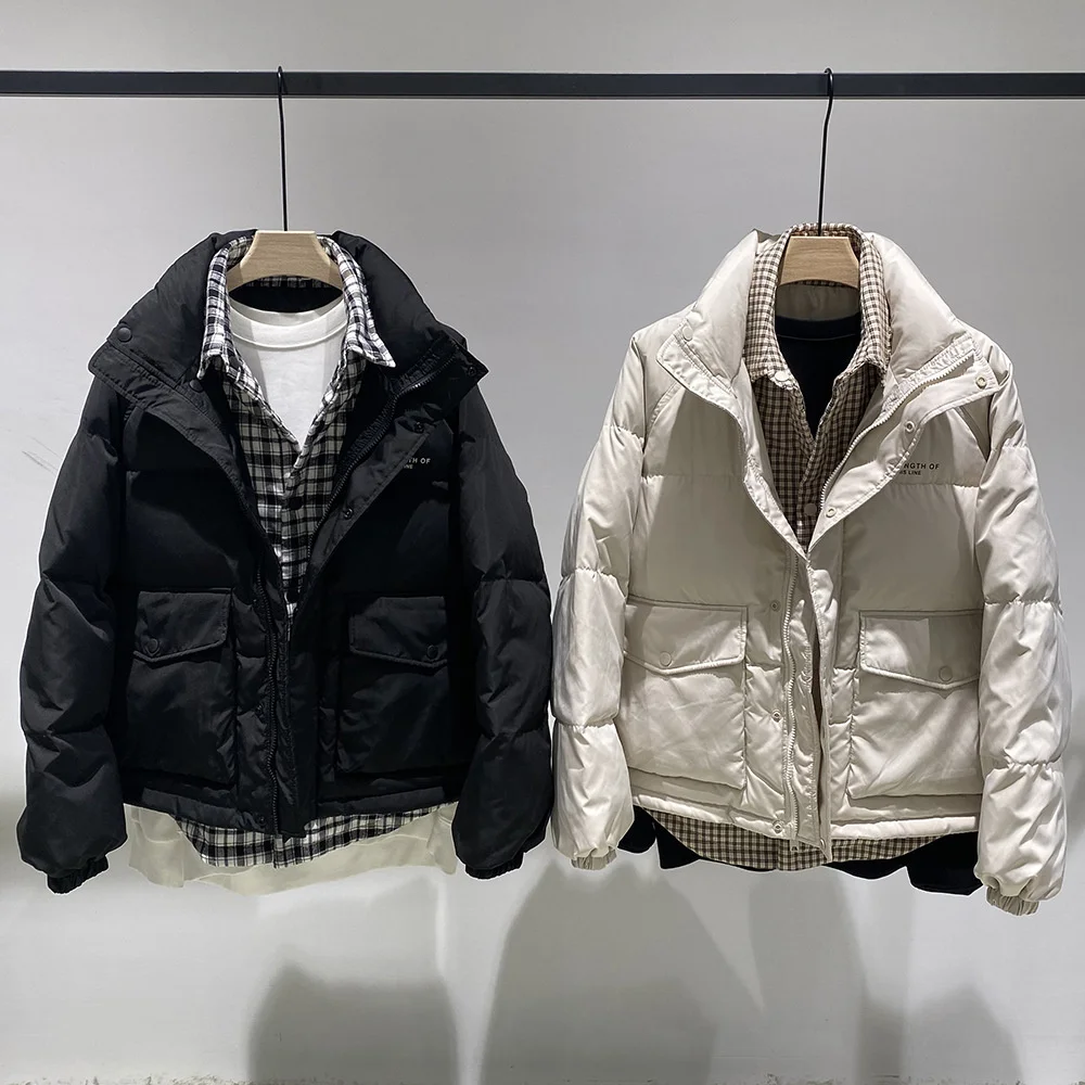 Men False Two Piece Fashion Shirt Collar Design Parka Puffer Down Jacket Man Duck Coat Spring Autumn Winter Casual
Men False Two Piece Fashion Shirt Collar Design Parka Puffer Down Jacket Man Duck Coat Spring Autumn Winter Casual