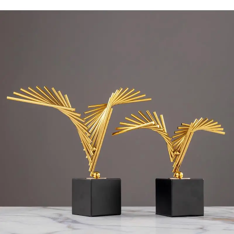 Metal crafts ornaments Abstract line golden hollow metal geometric decoration Handmade Home Decoration figures accessories
Metal crafts ornaments Abstract line golden hollow metal geometric decoration Handmade Home Decoration figures accessories