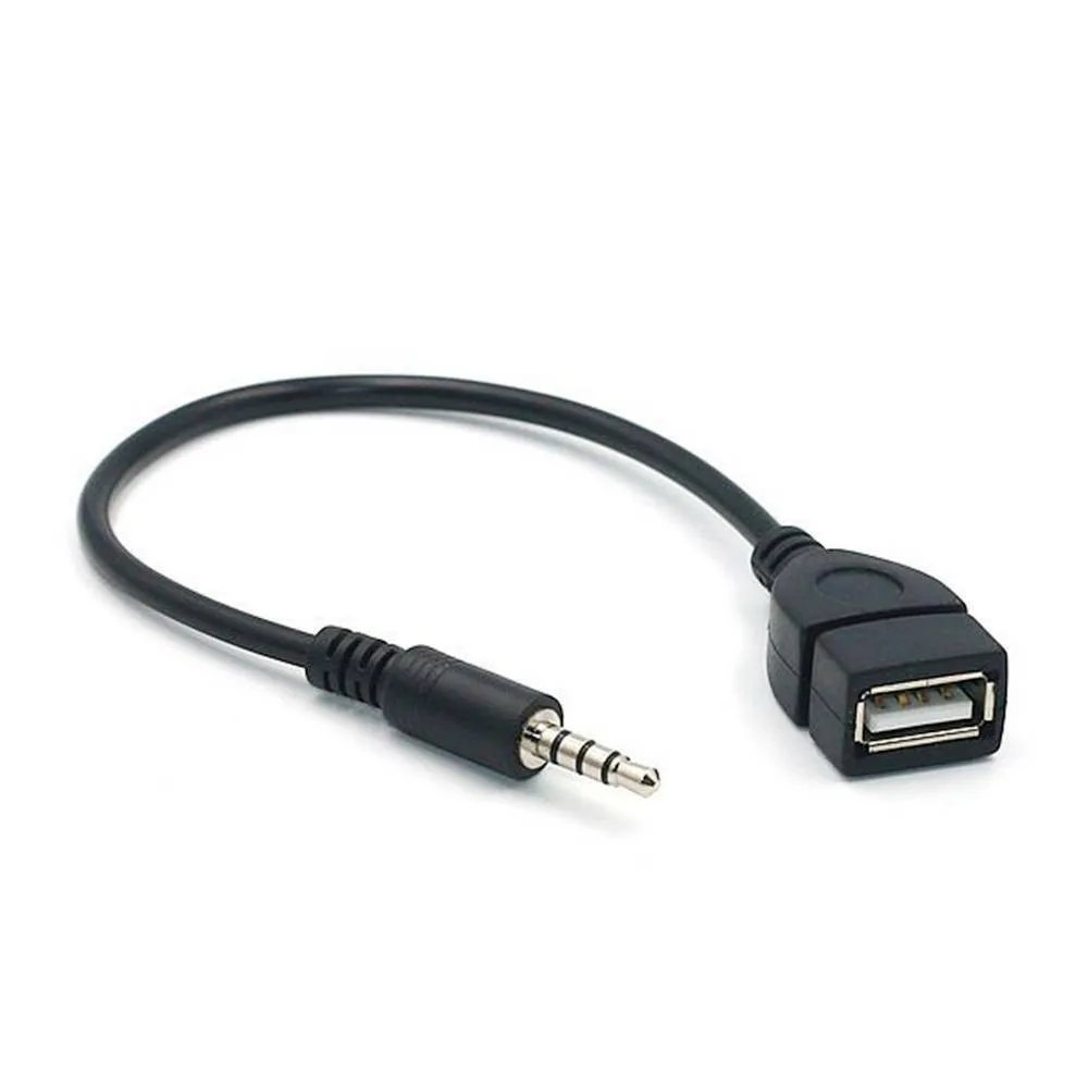 1pc 3.5mm Male Audio AUX Jack To USB 2.0 Type A Female OTG Converter Adapter Cable Wire Cord Stereo Audio Plug Auto Part
1pc 3.5mm Male Audio AUX Jack To USB 2.0 Type A Female OTG Converter Adapter Cable Wire Cord Stereo Audio Plug Auto Part