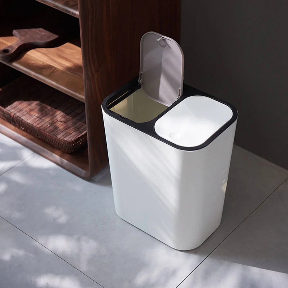 Trash Bin Household Classified Can Dry and Wet Separation Kitchen Garbage Basket with Lid (15l ) Office Plastic Pedal
Trash Bin Household Classified Can Dry and Wet Separation Kitchen Garbage Basket with Lid (15l ) Office Plastic Pedal