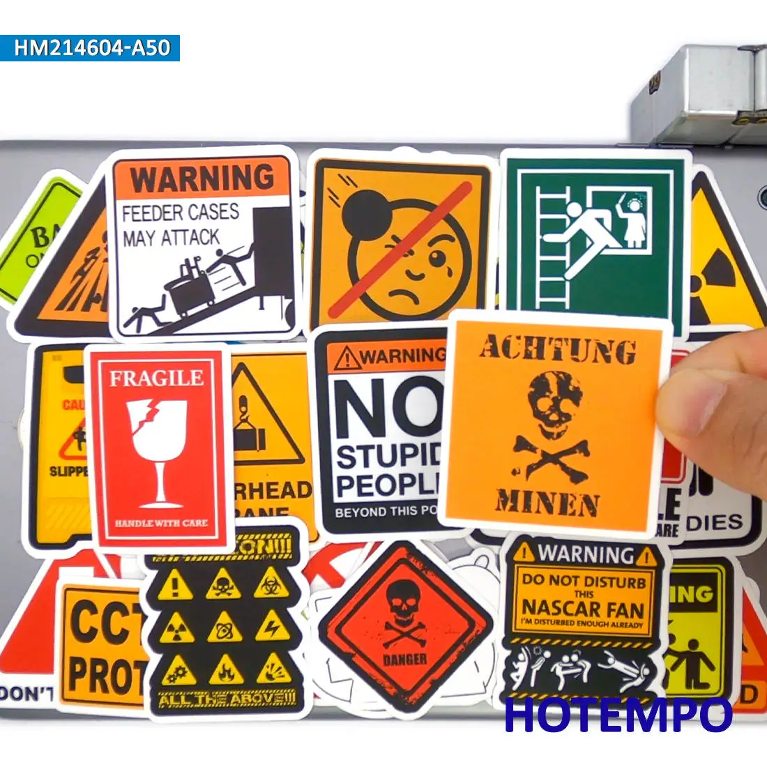 50Pieces Stop Danger Warning Slogans Spoof Risk Tip Funny Signs Waterproof Stickers for Laptop Phone Motorcycle Car Bike Sticker
50Pieces Stop Danger Warning Slogans Spoof Risk Tip Funny Signs Waterproof Stickers for Laptop Phone Motorcycle Car Bike Sticker