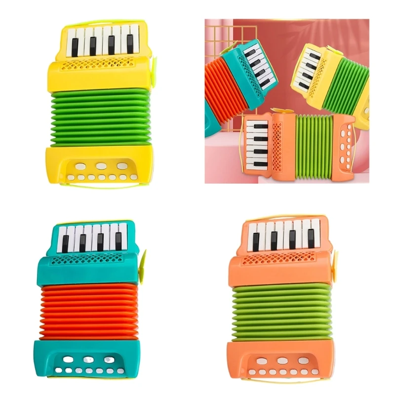 

Mini Accordion Educational Baby Toy Beginners Musical Instruments Birthday Gift Fun Accordion Early Education DropShipping