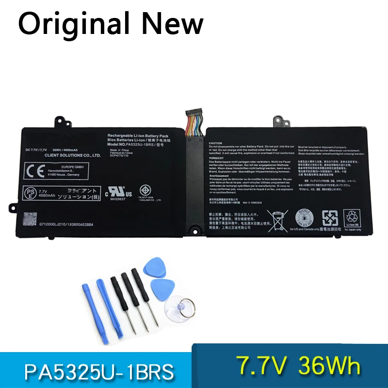 

NEW Original Battery PA5325U-1BRS PA5325U For Toshiba DYNABOOK Portege X30-T-E Port g X30T-E-113 10Q 176 7.7V 36Wh