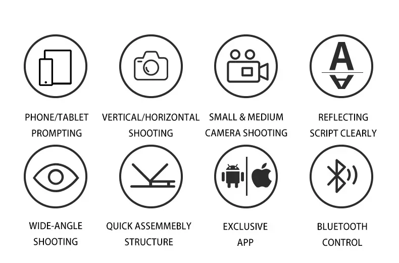 TYSTVideo TS-T50Q DSLR Camera Mobile Live Streaming Video Recording Portable Tablet 15 inch Large Screen Teleprompter 8 TYSTVideo TS-T50Q DSLR Camera Mobile Live Streaming Video Recording Portable Tablet 15 inch Large Screen Teleprompter 2