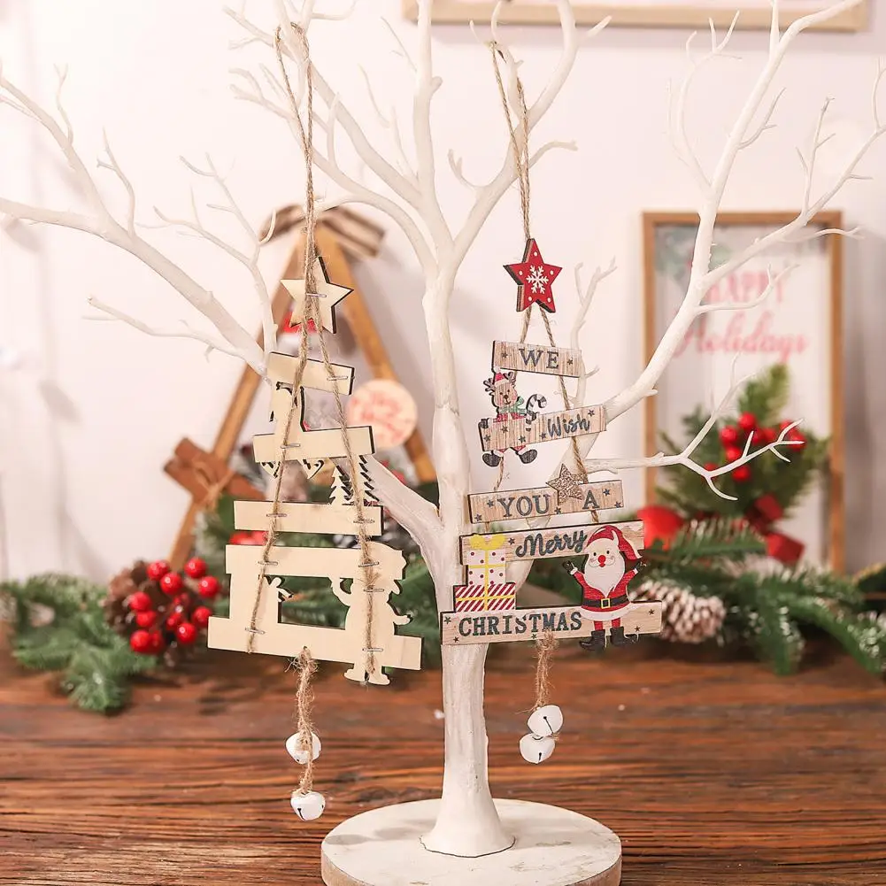 Wooden Christmas Pendant Holiday-themed Pendant Durable Wooden Christmas Tree Hanging Ornament Festive Home Decoration for Merry
Wooden Christmas Pendant Holiday-themed Pendant Durable Wooden Christmas Tree Hanging Ornament Festive Home Decoration for Merry