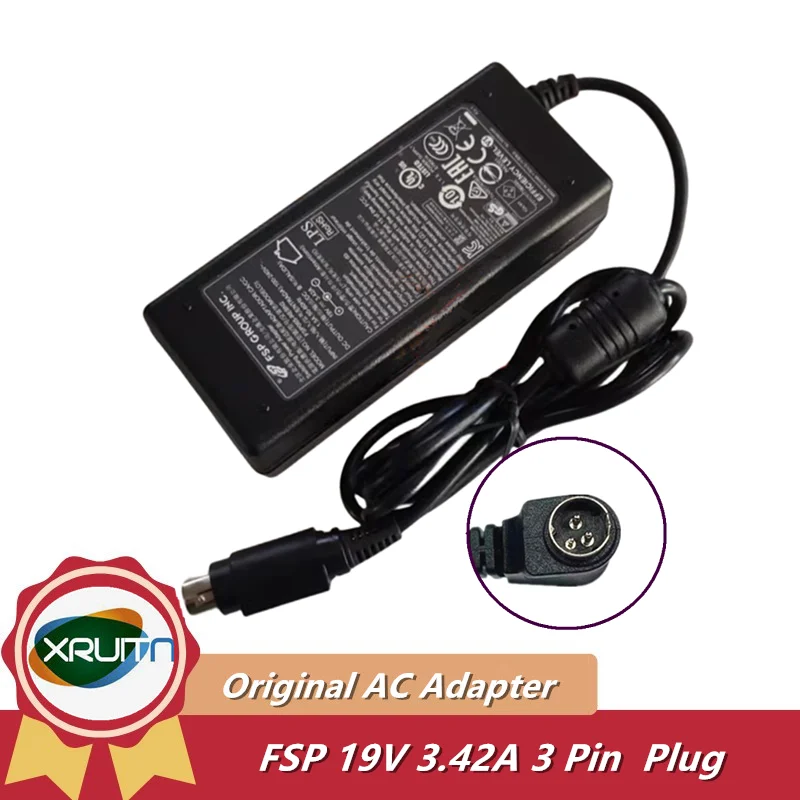 

Genuine FSP FSP065-REBN2 19V 3.42A 65W 3PIN Plug AC Switching Power Adapter Charger Power Supply