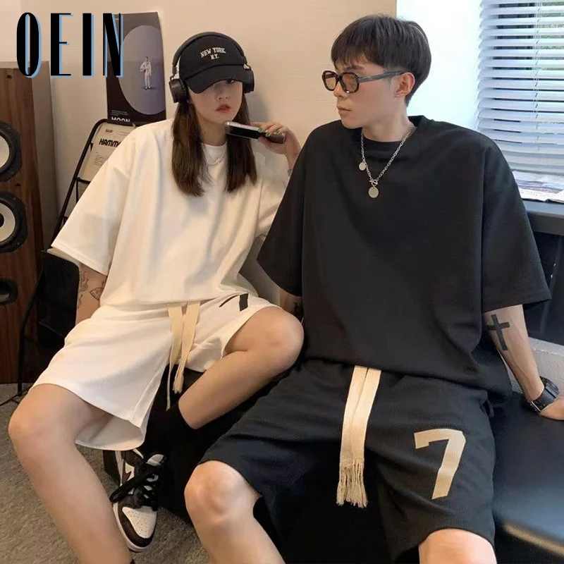 Mens Number 7 Tshirts Shorts 2 Piece Sets Y2K Fashion Streetwear Hip Hop Casual Short Suit 2023 Summer Tracksuit Clothes for Men
Mens Number 7 Tshirts Shorts 2 Piece Sets Y2K Fashion Streetwear Hip Hop Casual Short Suit 2023 Summer Tracksuit Clothes for Men