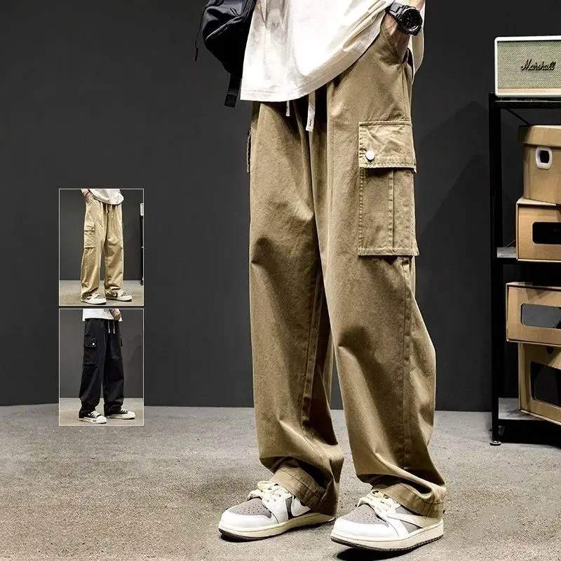 Multi pocket trendy brand overalls men's spring high street loose straight pants versatile trendy casual trousers for men pants
Multi pocket trendy brand overalls men's spring high street loose straight pants versatile trendy casual trousers for men pants