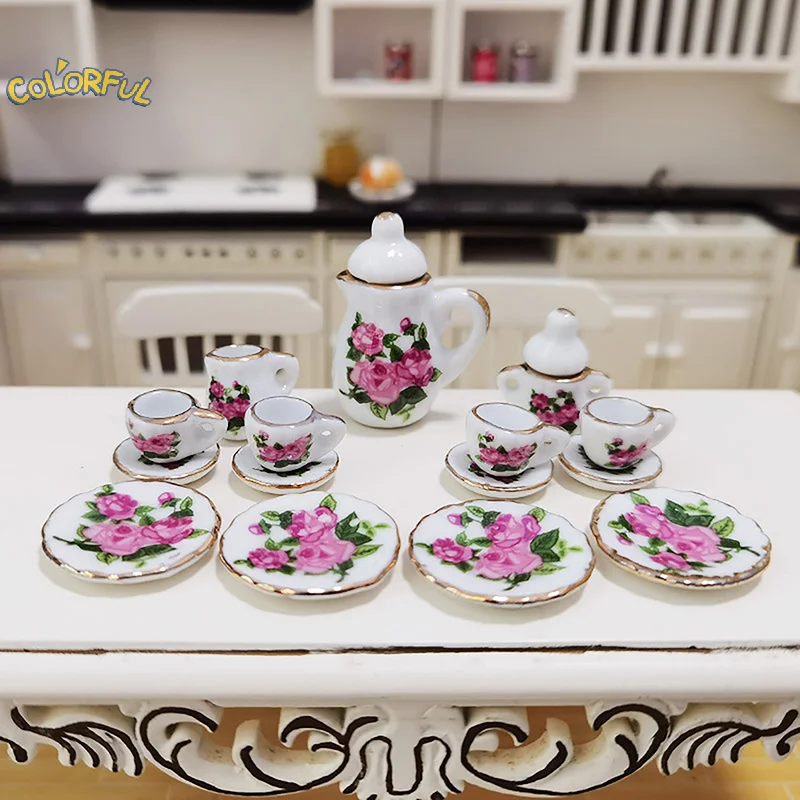 1Set 1:12 Dollhouse Miniature Porcelain Ceramic Tea Cup Set Tableware Kitchen Dollhouse Teapot DIY Toys
1Set 1:12 Dollhouse Miniature Porcelain Ceramic Tea Cup Set Tableware Kitchen Dollhouse Teapot DIY Toys