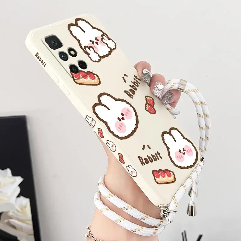 Rabbit Strawberry Crossbody Lanyard Silicone Phone Case For Xiaomi Redmi 10 10A 12C 9 10C 9T 9A A1 9C Cover
Rabbit Strawberry Crossbody Lanyard Silicone Phone Case For Xiaomi Redmi 10 10A 12C 9 10C 9T 9A A1 9C Cover