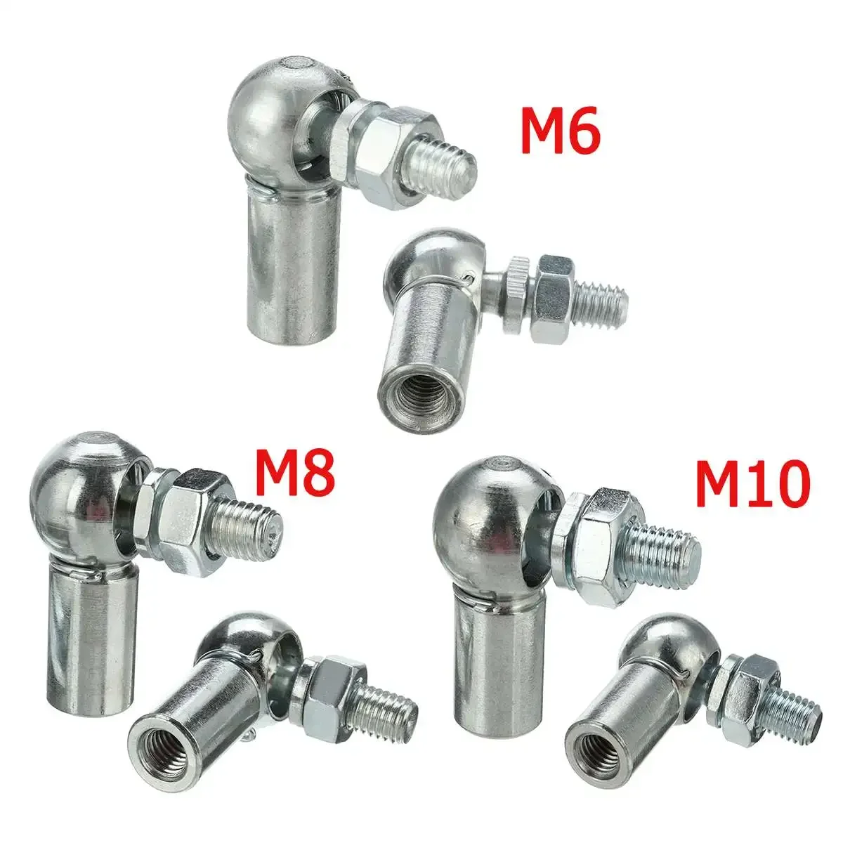 2pcs Silver M6 M8 M10 Universal M6 M8 Boot Bonnet Trunk Gas Strut End Fitting Pin Ball Joint Valve Spring Holders
2pcs Silver M6 M8 M10 Universal M6 M8 Boot Bonnet Trunk Gas Strut End Fitting Pin Ball Joint Valve Spring Holders