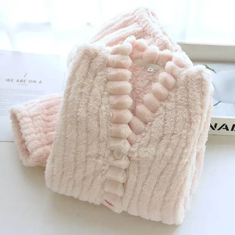 For Women Pajamas Nightwear Flannel Sleepwear Clothing New Night Sleep Suits Female Nightie Warmth Winter Thickened
For Women Pajamas Nightwear Flannel Sleepwear Clothing New Night Sleep Suits Female Nightie Warmth Winter Thickened