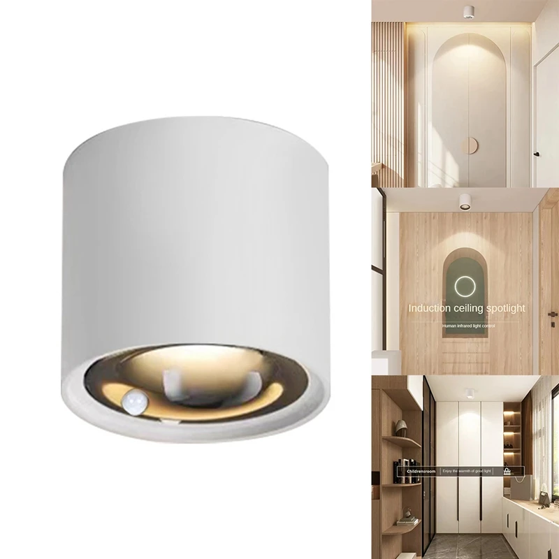 Human Body Induction Spotlight Ceiling Sensor Light Lamp COB Downlight Lighting Room Surface Installed 12W 4000K
Human Body Induction Spotlight Ceiling Sensor Light Lamp COB Downlight Lighting Room Surface Installed 12W 4000K