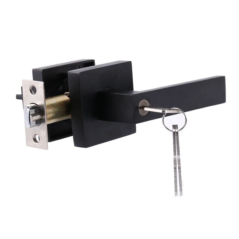 4X Door Handle Lock Square Channel Privacy Mask Interior Bedroom Room Bathroom Three-Bar Spherical Lock-Black
4X Door Handle Lock Square Channel Privacy Mask Interior Bedroom Room Bathroom Three-Bar Spherical Lock-Black