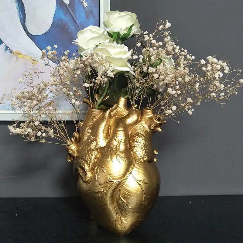 Heart Shape Flower Vase Resin Vase Dried Flower Container Vases Pots Body Sculpture Home Decoration Ornaments Desktop Flower Pot
Heart Shape Flower Vase Resin Vase Dried Flower Container Vases Pots Body Sculpture Home Decoration Ornaments Desktop Flower Pot