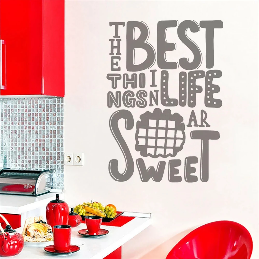 The Best Thi Ngs In Life Ar Sweet Quotes Wall Decals Removable Vinyl Stickers For Kitchen Cooking Food Decor Wallpaper HJ1407
The Best Thi Ngs In Life Ar Sweet Quotes Wall Decals Removable Vinyl Stickers For Kitchen Cooking Food Decor Wallpaper HJ1407