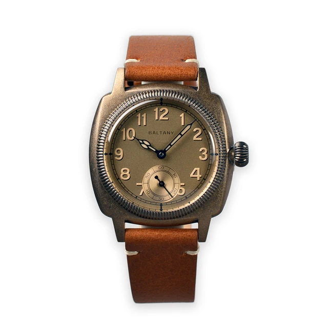 Baltany Men Pilot Watch 36mm Military Watches Manual Wind Mechaical Wristwatch Sapphire Square 20ATM Waterproof Luminous ST1700 
Baltany Men Pilot Watch 36mm Military Watches Manual Wind Mechaical Wristwatch Sapphire Square 20ATM Waterproof Luminous ST1700