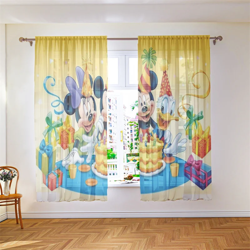Mickey voile curtain balcony decoration transparent chiffon tulle colorful curtains light-transmitting two-piece curtains
Mickey voile curtain balcony decoration transparent chiffon tulle colorful curtains light-transmitting two-piece curtains