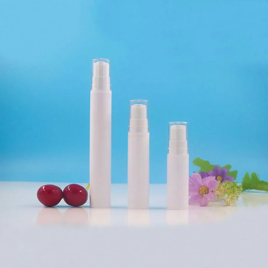 15ML plastic airless bottle white body white pump clear/white lid for lotion/emulsion/serum/toner/eye liquid skin care packing
15ML plastic airless bottle white body white pump clear/white lid for lotion/emulsion/serum/toner/eye liquid skin care packing