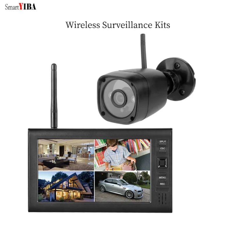 

Wireless DVR NVR Kits 7" TFT Digital 2.4G Wireless Cameras Surveillance System 720P Video Surveillance Kit For Home Security