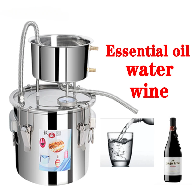 10L Water Distiller Wine Steamer Brewing Equipment Roasting Wine Machine Water Filter Wine Brandy Essential Oil Brewing Kit
10L Water Distiller Wine Steamer Brewing Equipment Roasting Wine Machine Water Filter Wine Brandy Essential Oil Brewing Kit