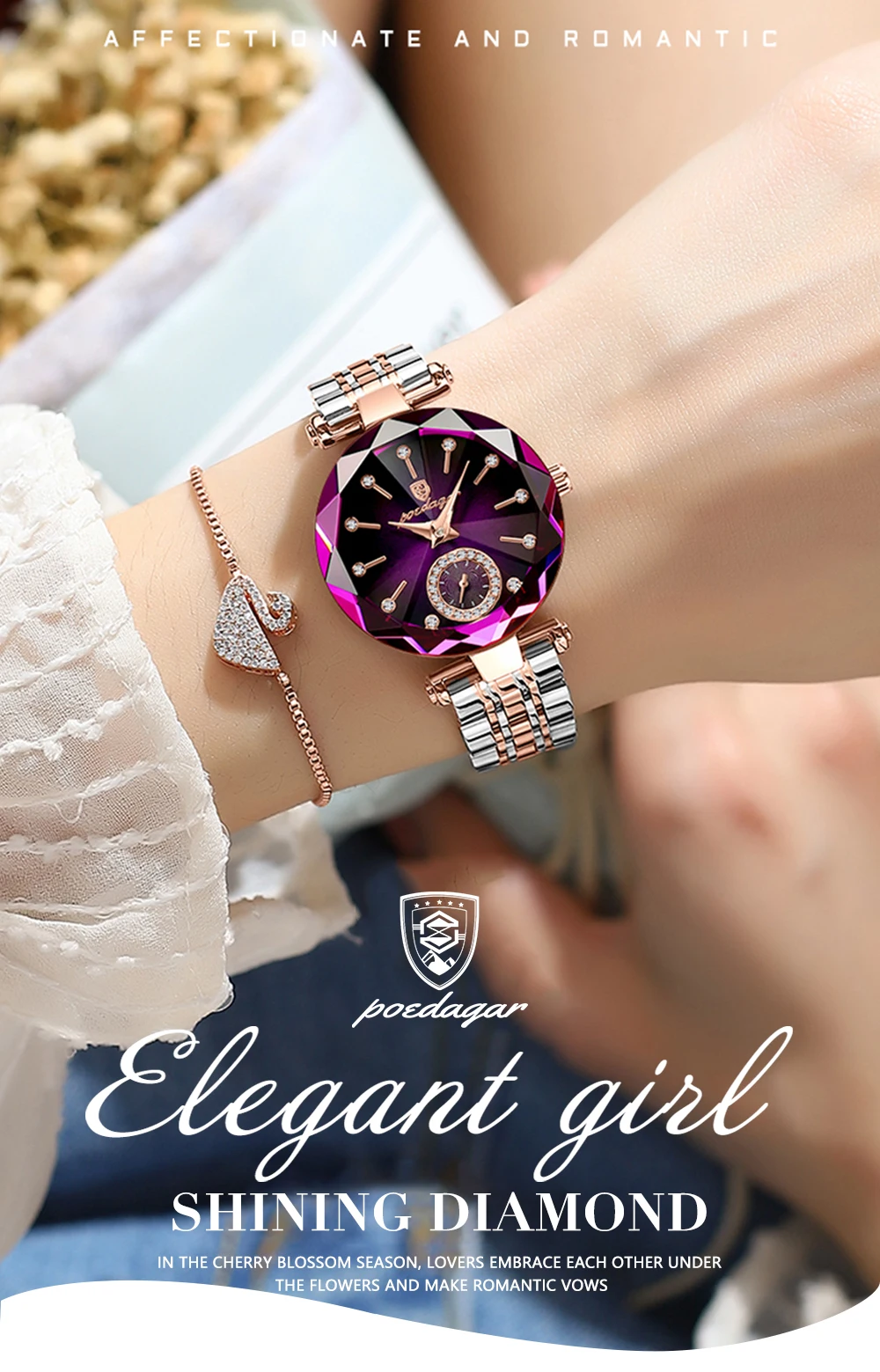 POEDAGAR Luxury Watches For Ladies POEDAGAR Luxury Watches For Ladies