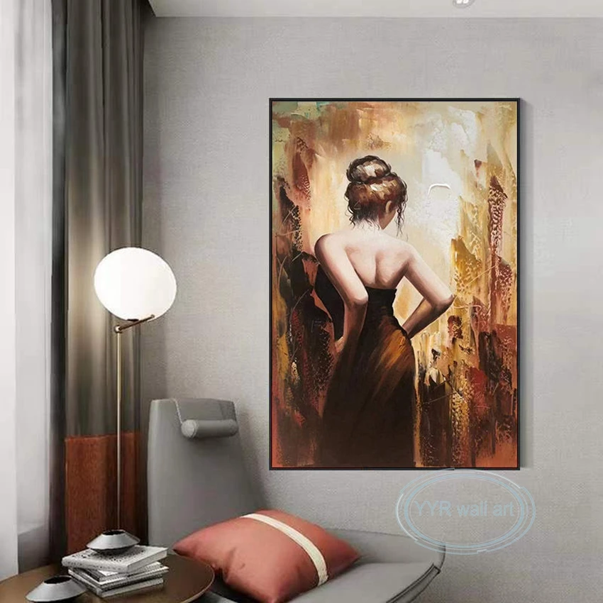 Hand-Painted Beauty Hanging Painting Modern Handmade Canvas Oil Painting Nordic Wall Art Decoration Poster Living Room Bedroom
Hand-Painted Beauty Hanging Painting Modern Handmade Canvas Oil Painting Nordic Wall Art Decoration Poster Living Room Bedroom