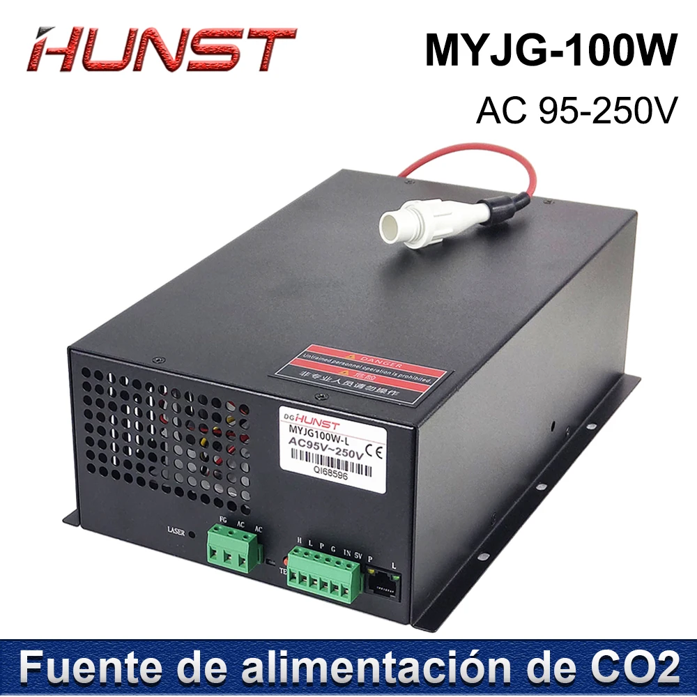 HUNST CO2 Laser Power Supply MYJG 100W Supports 95~250V Voltage and is Used for 80-100W Laser Engraving and Cutting Machines.
HUNST CO2 Laser Power Supply MYJG 100W Supports 95~250V Voltage and is Used for 80-100W Laser Engraving and Cutting Machines.