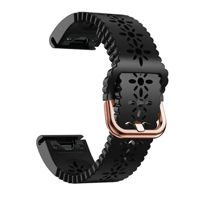 

PCAVO 20mm Silicone Rose Gold Buckle Quickfit Watch Band Straps For Garmin Fenix 7S 6S Pro 5S Plus Smartwatch Bracelet Mk2S
