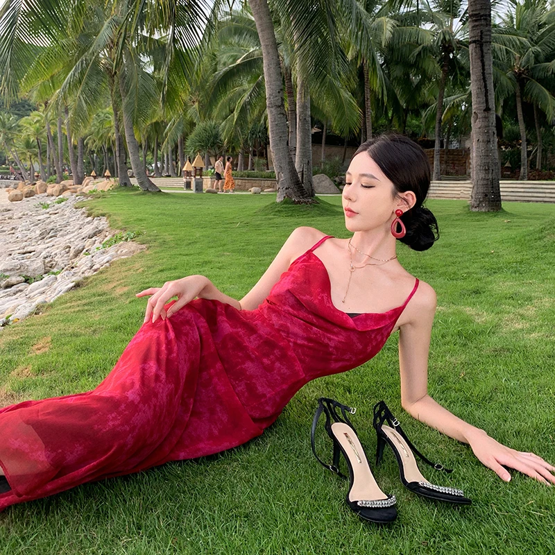 Women High Quality Red Midi Prom Vintage Dress 2023 Korean Fashion Celebrity Party Dress Summer Elegant Bodycon Vestido Feminino
Women High Quality Red Midi Prom Vintage Dress 2023 Korean Fashion Celebrity Party Dress Summer Elegant Bodycon Vestido Feminino
