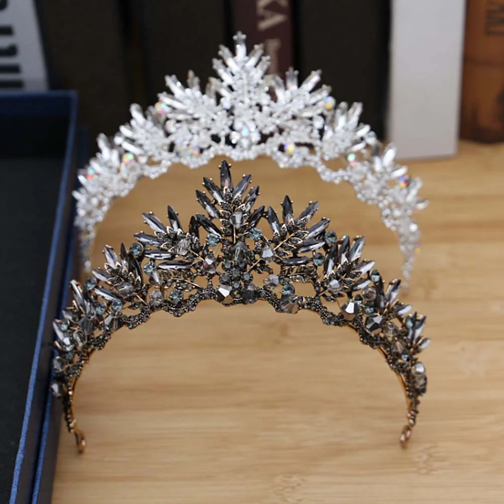 Vintage Baroque Crown Alloy Headdress Bridal Tiara Hairband Hair Accessory Wedding Headpiece (Black)
Vintage Baroque Crown Alloy Headdress Bridal Tiara Hairband Hair Accessory Wedding Headpiece (Black)