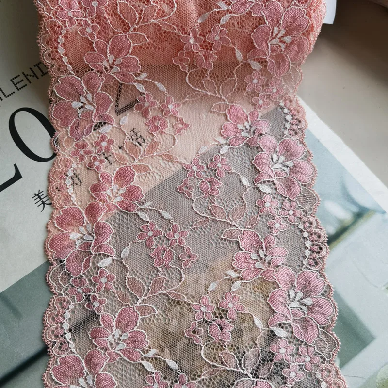 16Yards High Quality Nylon Spandex Lace Fabric 16m Pink Stretch French Lace Trim for Women Dress
16Yards High Quality Nylon Spandex Lace Fabric 16m Pink Stretch French Lace Trim for Women Dress