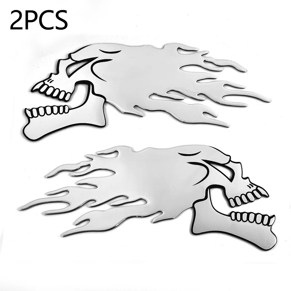 Motorbike Motorcycle Tank Car Sliver Flaming Skull 3D Gel Sticker Decal L/R Pair Perfect Protection Against General Wear And Tea
Motorbike Motorcycle Tank Car Sliver Flaming Skull 3D Gel Sticker Decal L/R Pair Perfect Protection Against General Wear And Tea