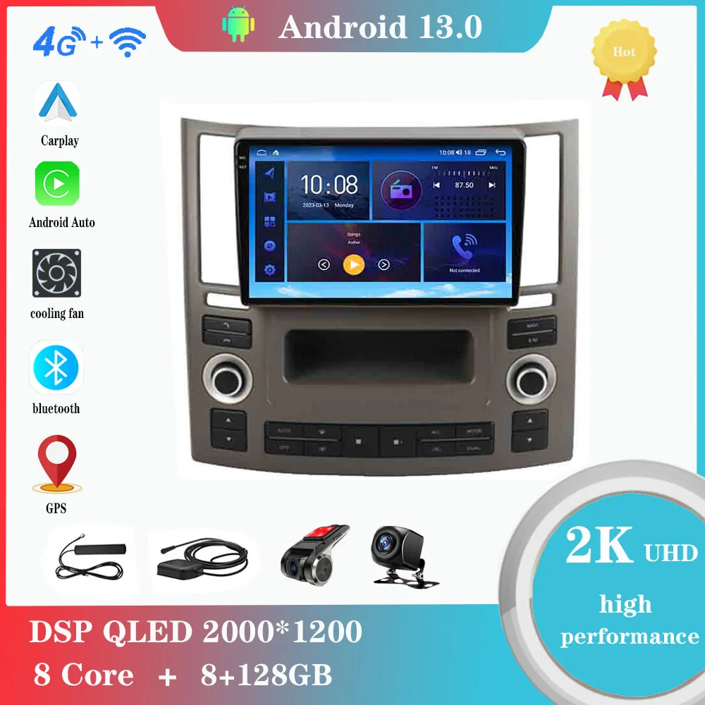 9 Inch Android 12.0 For Infiniti FX FX35 FX45 2003-2009 Multimedia Player Auto Radio GPS Carplay 4G WiFi Bluetooth DSP
9 Inch Android 12.0 For Infiniti FX FX35 FX45 2003-2009 Multimedia Player Auto Radio GPS Carplay 4G WiFi Bluetooth DSP