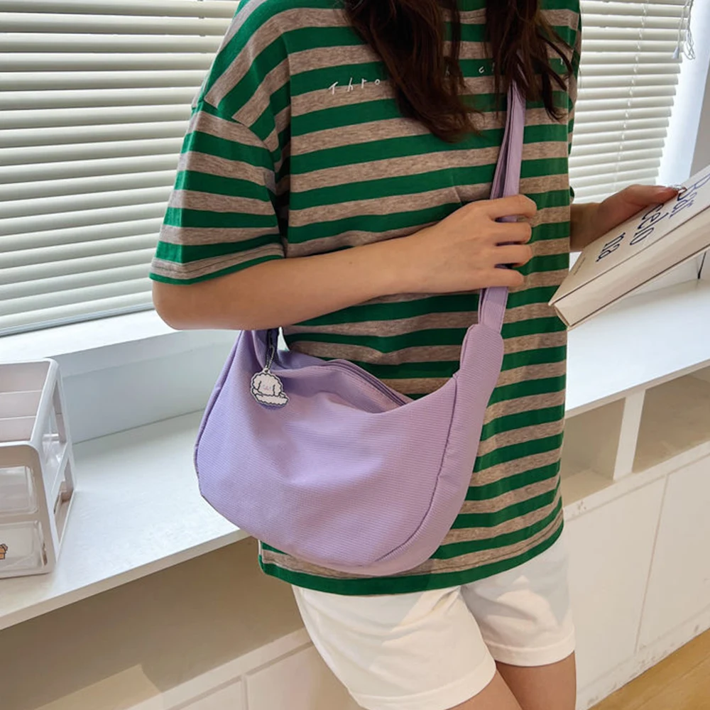 Messenger Bag Women's New Trendy Dumpling Bag Lightweight Small Shoulder Bag Armpit Bag Simple Shoulder Waffle Cloth Bag
Messenger Bag Women's New Trendy Dumpling Bag Lightweight Small Shoulder Bag Armpit Bag Simple Shoulder Waffle Cloth Bag