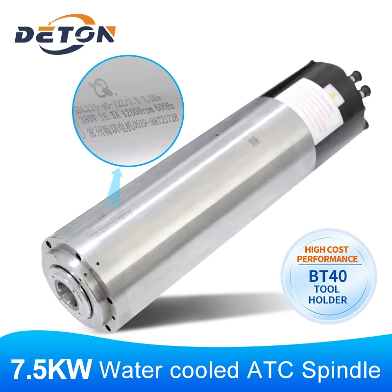 CNC ATC Spindle Motor 7.5kw Water-cooled Automatic Tool Change Spindle 220v 380v 12000rpm CNC Machine Tool Handle BT40
CNC ATC Spindle Motor 7.5kw Water-cooled Automatic Tool Change Spindle 220v 380v 12000rpm CNC Machine Tool Handle BT40