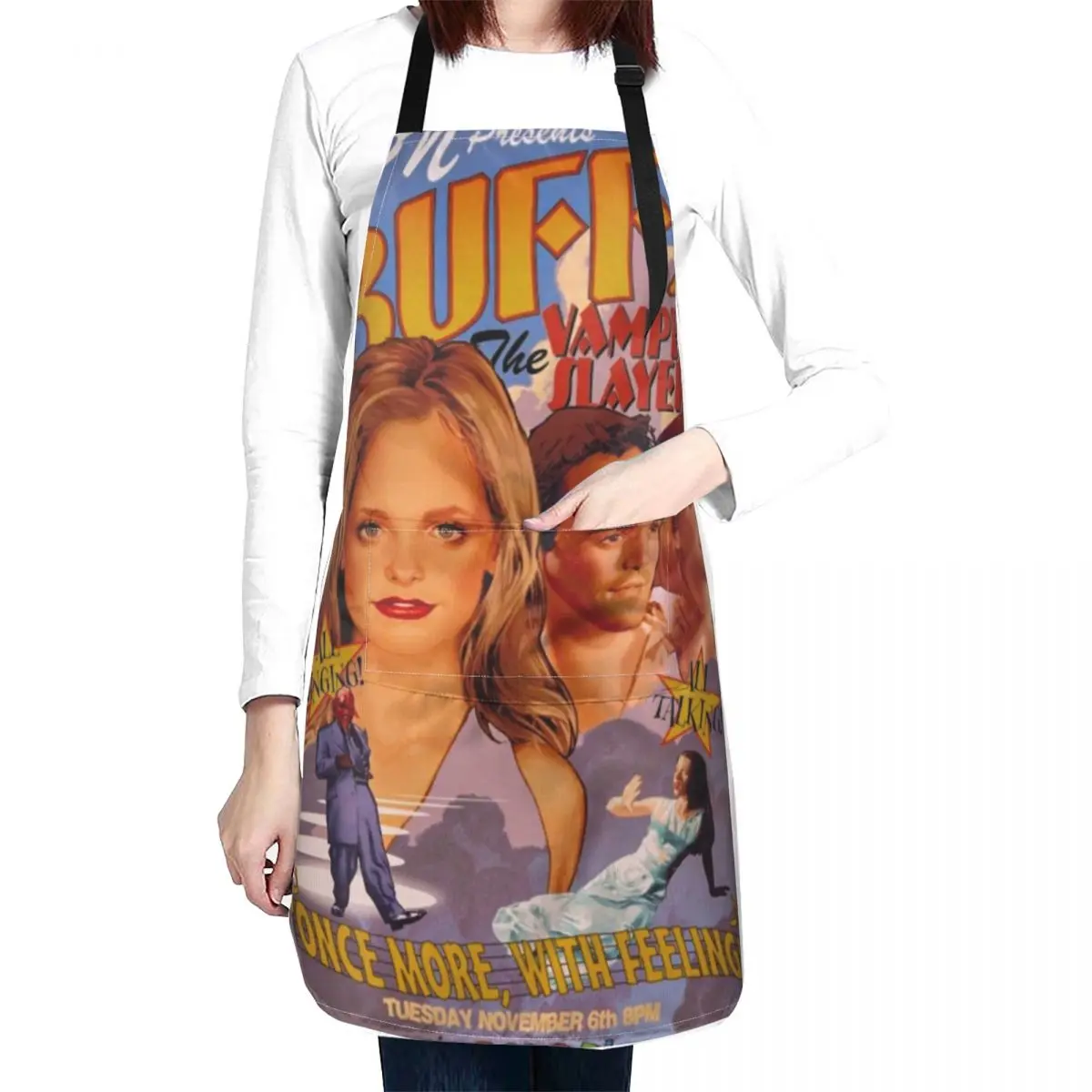 

Buffy: Once More With Feeling [Rectangle] Apron Chef jacket men Korean apron apron christmas Children'S Apron